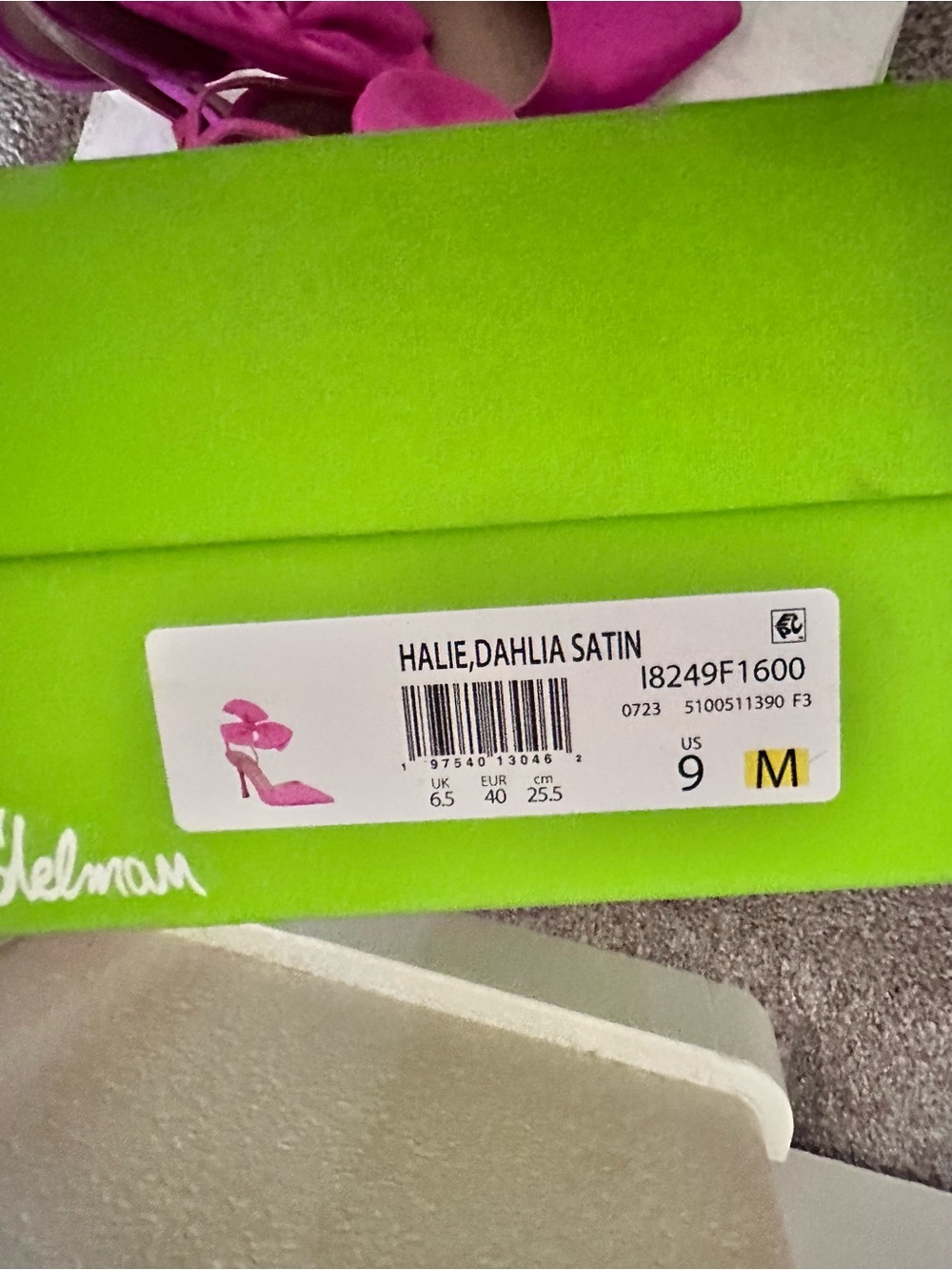 Sam Edelman Hot Pink Satin Bow Slingback Pumps - Picture 2 of 2